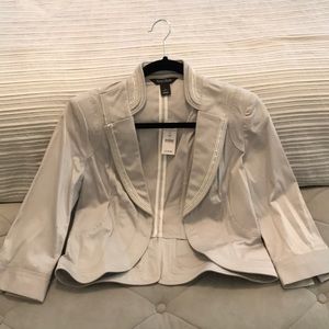 White House Black Market silver blazer